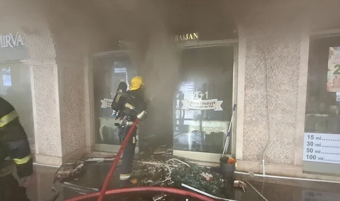 Bakının mərkəzində obyekt yanır: sakinlər təxliyə edildi